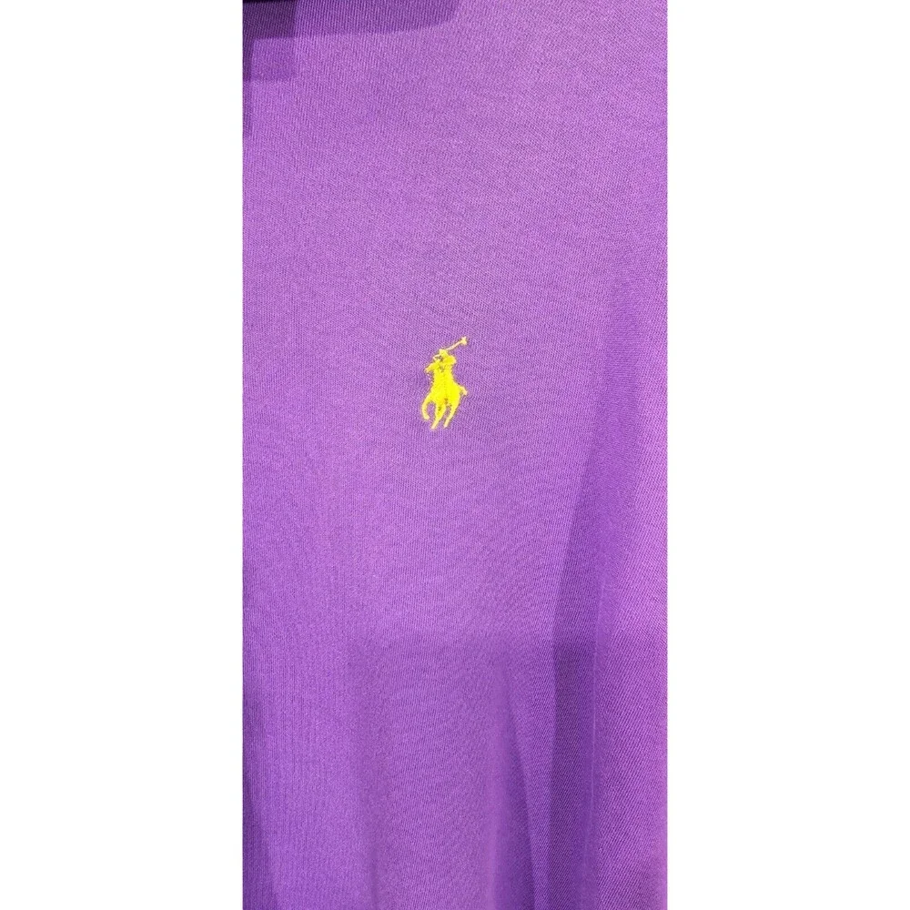 Ralph Lauren Purple Polo Shirt Men's XL 100% Cotton Embroidered Pony Golf Preppy